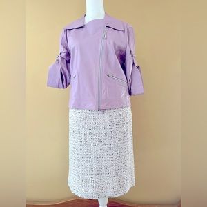 Gorgeous St John tweed violet and cream skirt